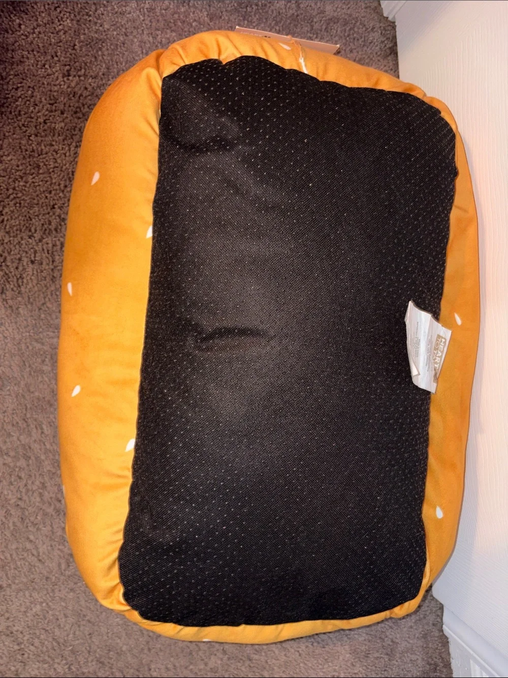 Novelty Hot Dog  Plush Pet Bed - Nwt